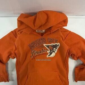 Vintage Hoodie Panama City Orange and Black Hoodie Size Medium